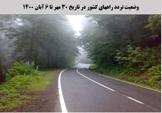 تصویر از کاهش 1 درصدی تردد روزانه بین استانی نسبت به هفته گذشته